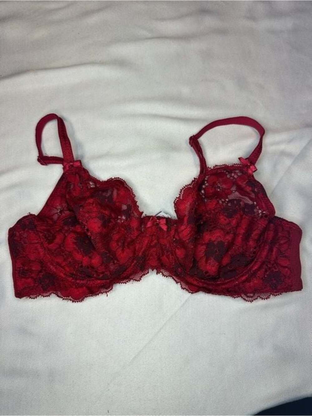 Red Lace Underwire‎ Bra - Women's Intimates